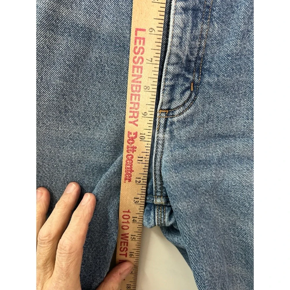 CARHARTT Relaxed‎ Fit Fleece Lined Jeans Medium Blue Denim Men's Size 34X31